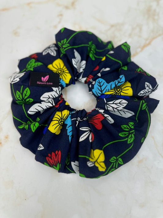 Wild Flower Hair Scrunchie