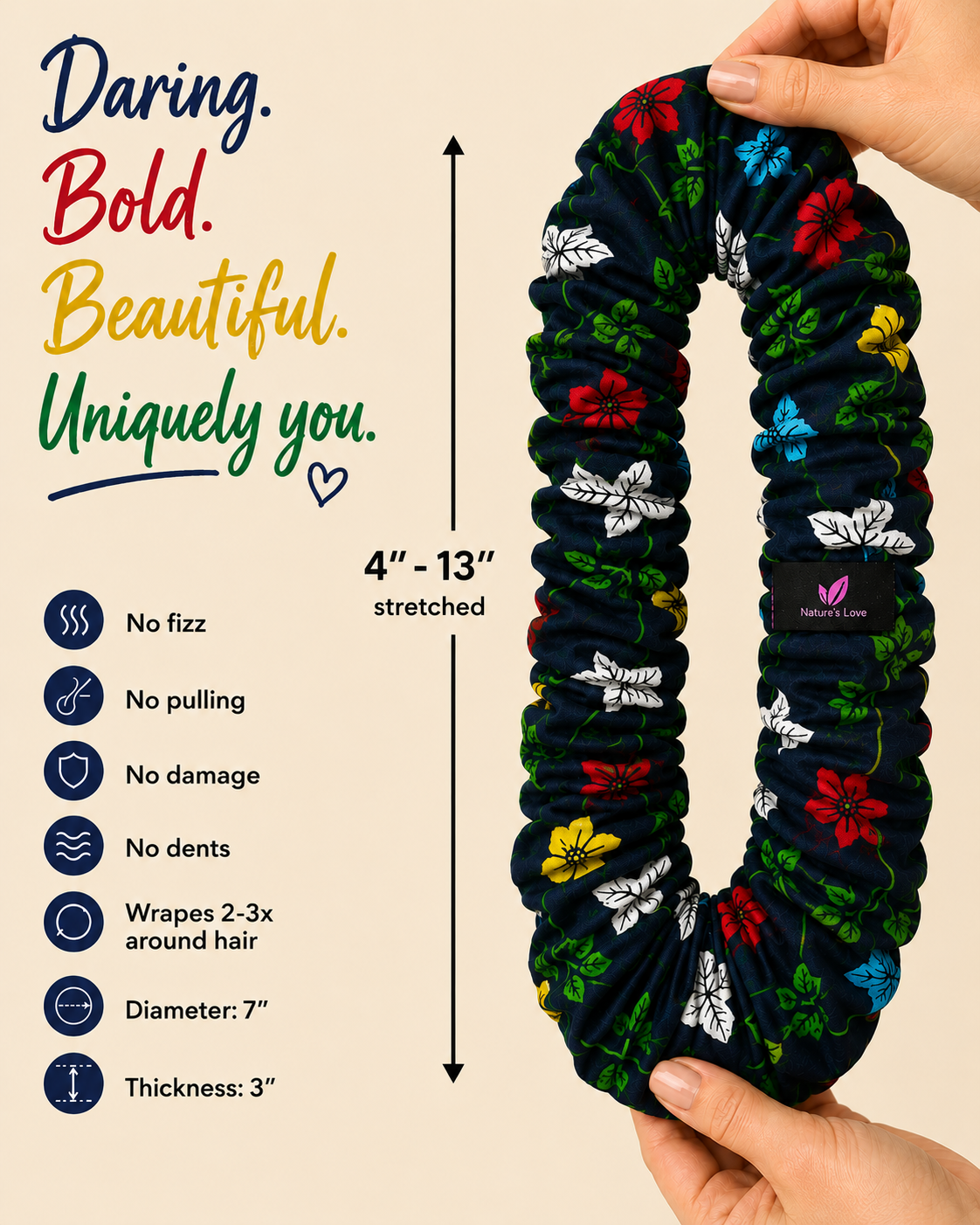 Wild Flower Hair Scrunchie