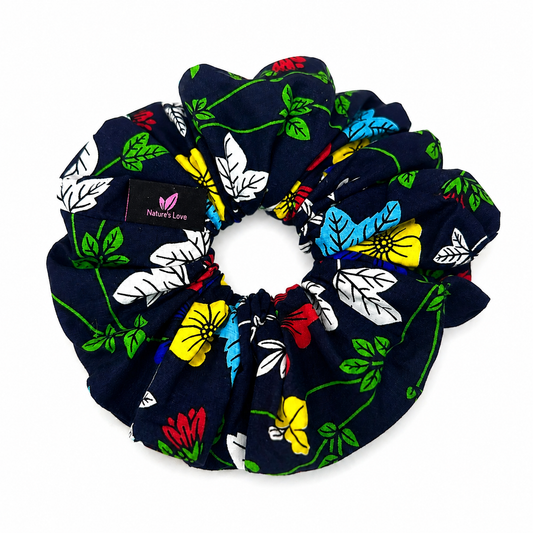 Wild Flower Hair Scrunchie